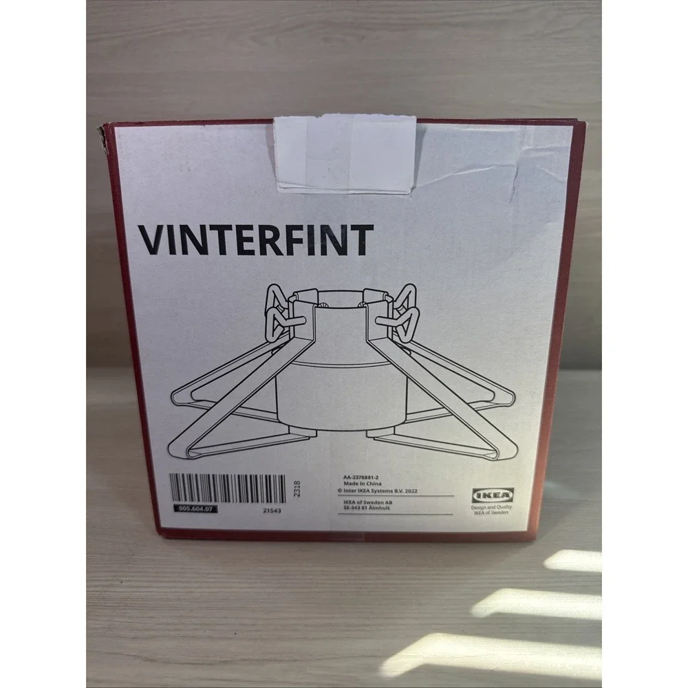 IKEA VINTERFINT Christmas‎ Tree Stand Black New 105.249.08 Fits up to 6